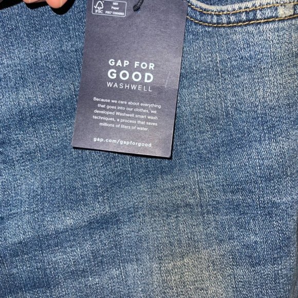GAP Vintage Stretch Denim Medium Stretch Fabric Cheeky Straight High Rise 20/35P - Picture 13 of 16